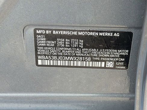Used 2021 BMW 540i w/ Premium Package RWD image 45