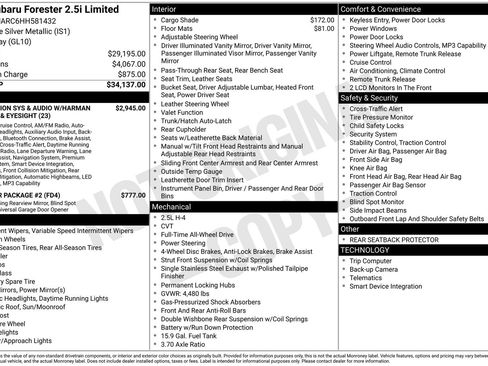 Used 2017 Subaru Forester 2.5i Limited image 9