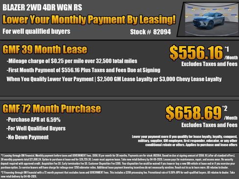 New 2025 Chevrolet Blazer RS image 2