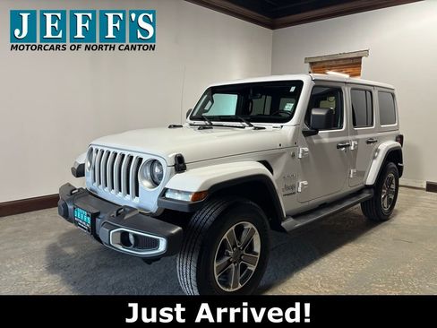 Used 2021 Jeep Wrangler Unlimited Sahara w/ Uconnect 4C Nav & Sound Group image 1