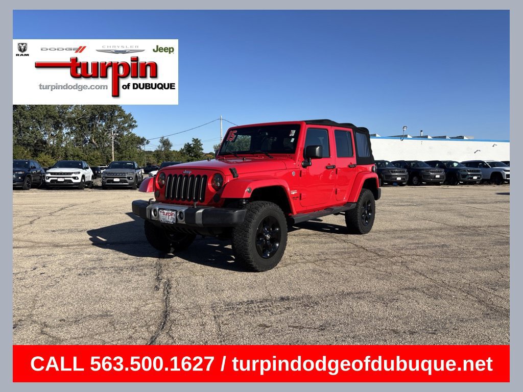 Used 2015 Jeep Wrangler Unlimited Sahara w/ Connectivity Group AWD/4WD image 1