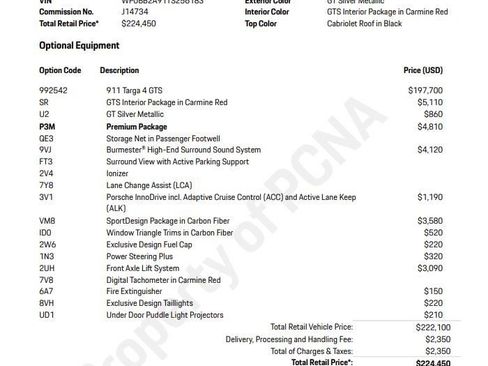 Certified 2026 Porsche 911 Targa 4 GTS w/ Premium Package AWD/4WD image 6
