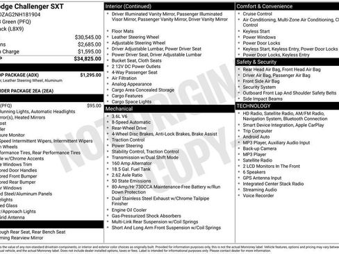 Used 2022 Dodge Challenger SXT w/ Blacktop Package RWD image 22