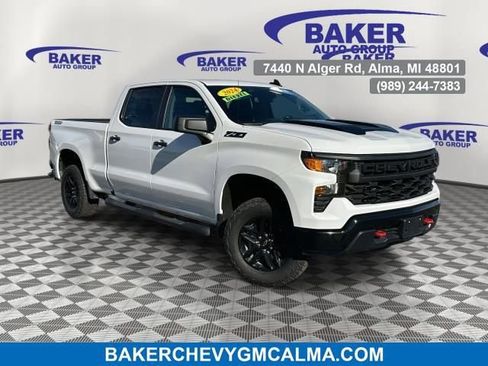 Certified 2024 Chevrolet Silverado 1500 Custom Trail Boss w/ LPO, Dark Essentials Package image 1