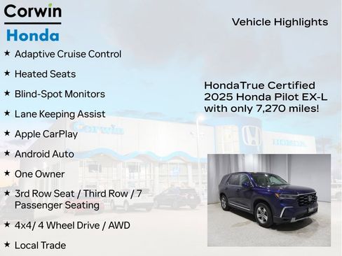 Used 2025 Honda Pilot EX-L image 9