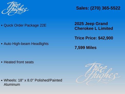 Used 2025 Jeep Grand Cherokee L Limited AWD/4WD image 7