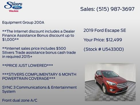Used 2019 Ford Escape SE AWD/4WD image 8