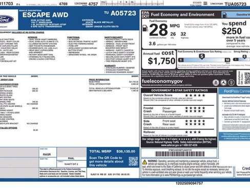 Used 2026 Ford Escape Active w/ Tech Pack #1 AWD/4WD image 5