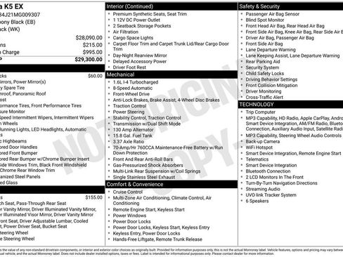 Used 2021 Kia K5 EX FWD image 13