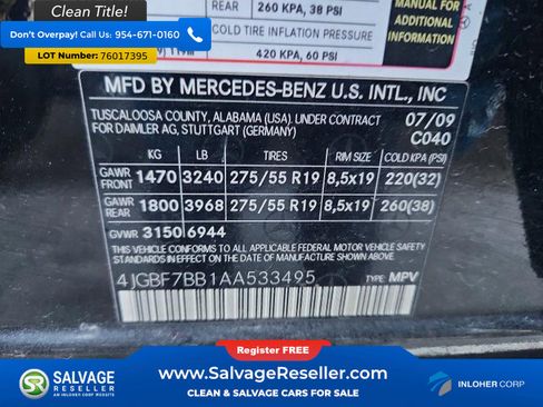 Used 2010 Mercedes-Benz GL 450 4MATIC image 17
