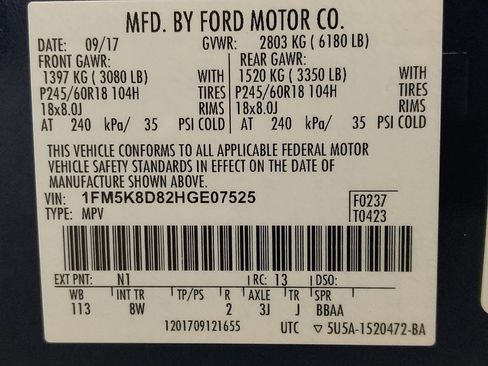 Used 2017 Ford Explorer XLT AWD/4WD image 33