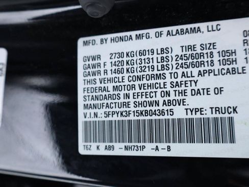 Used 2019 Honda Ridgeline Sport image 47