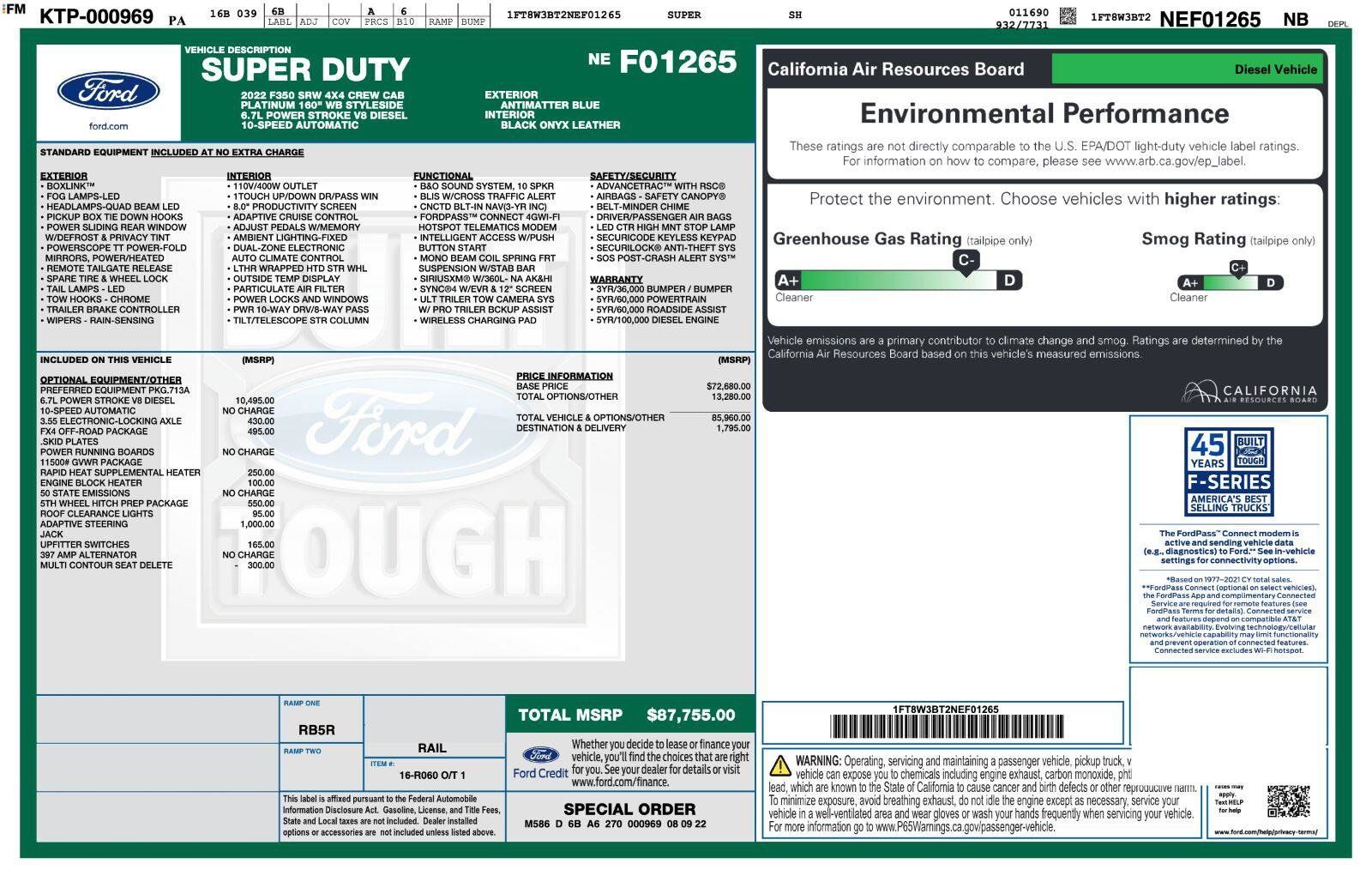 Used 2022 Ford F350 Platinum AWD/4WD image 3