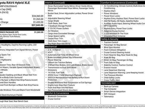 Used 2025 Toyota RAV4 XLE w/ Convenience Package AWD/4WD image 6