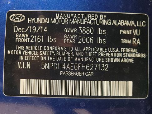 Used 2015 Hyundai Elantra SE w/ Option Group 02 FWD image 33