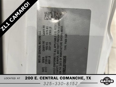 Used 2018 Chevrolet Camaro ZL1 image 29