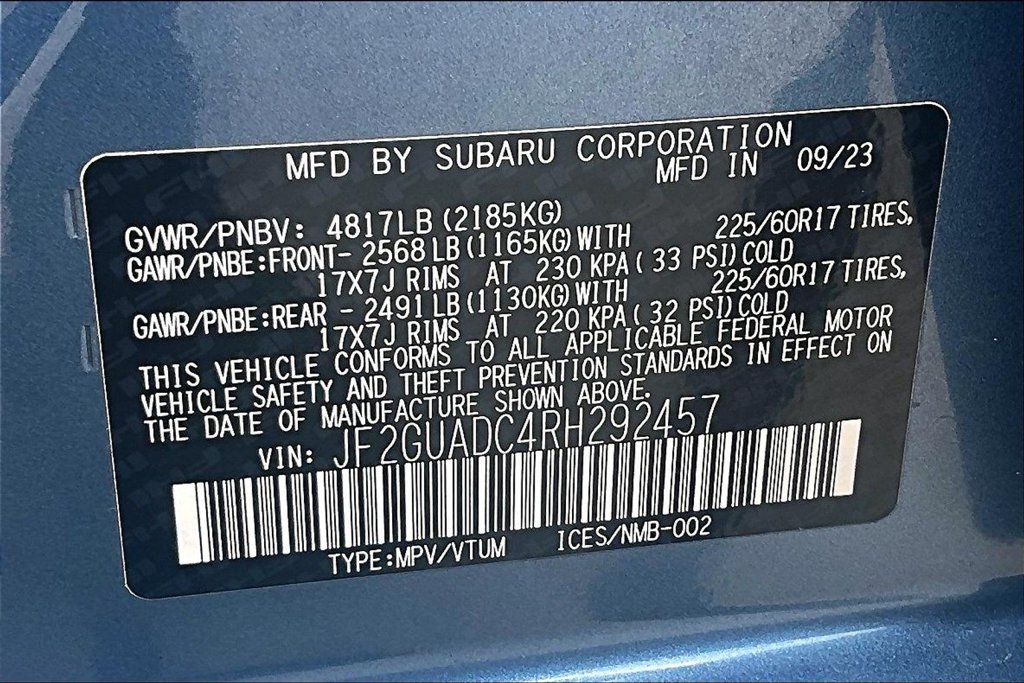 Used 2024 Subaru Crosstrek 2.0i Premium AWD/4WD image 45