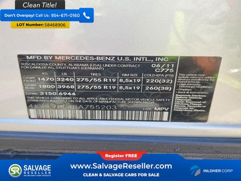 Used 2011 Mercedes-Benz GL 450 4MATIC image 17