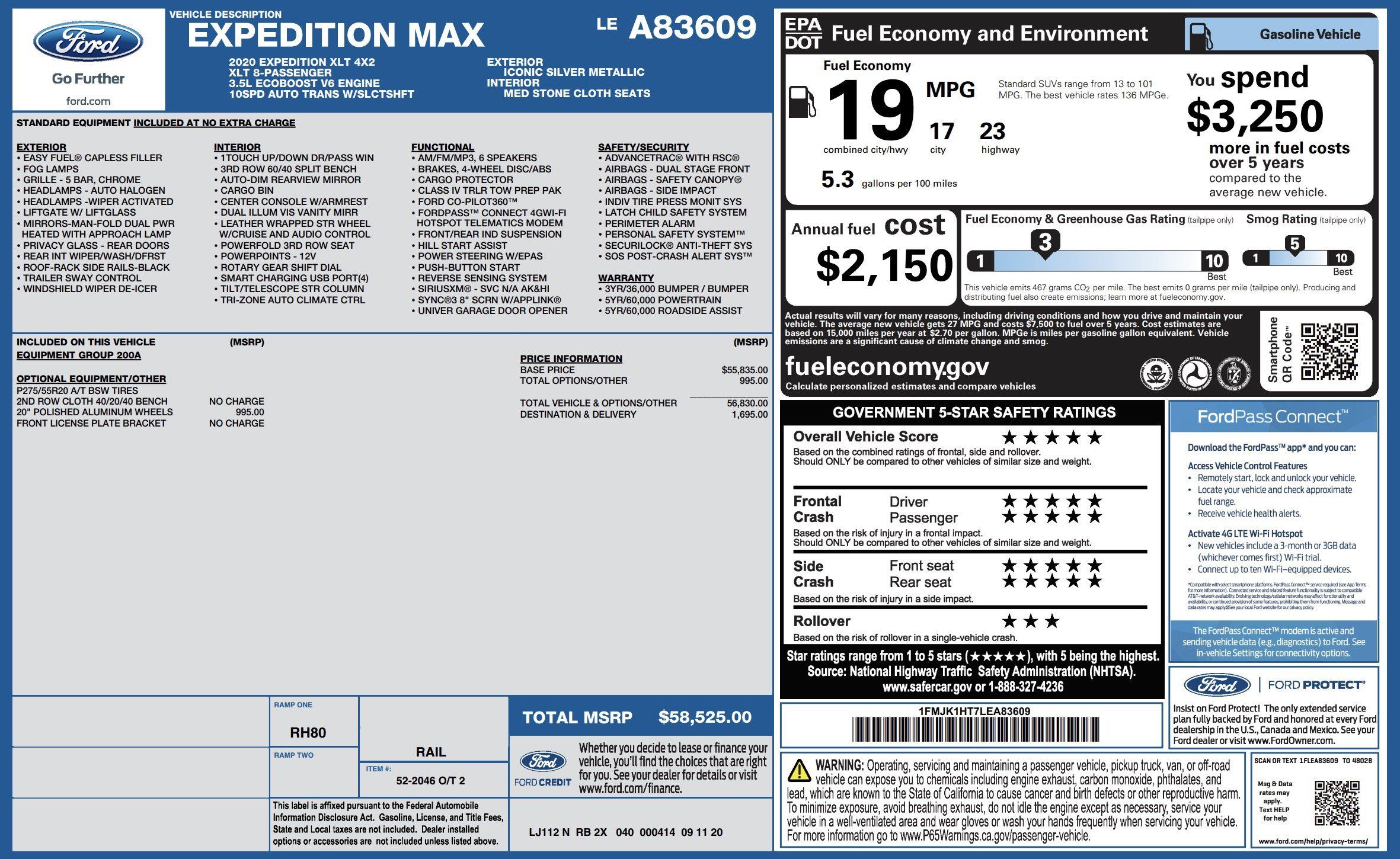 Used 2020 Ford Expedition Max XLT RWD image 4