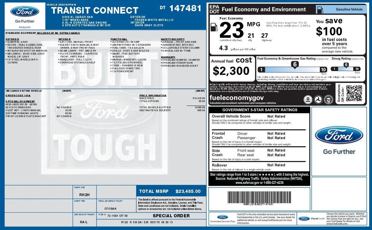 Used 2013 Ford Transit Connect XL FWD image 7