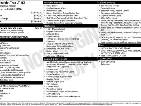 Used 2018 Chevrolet Trax LT w/ LT Convenience Package AWD/4WD image 4