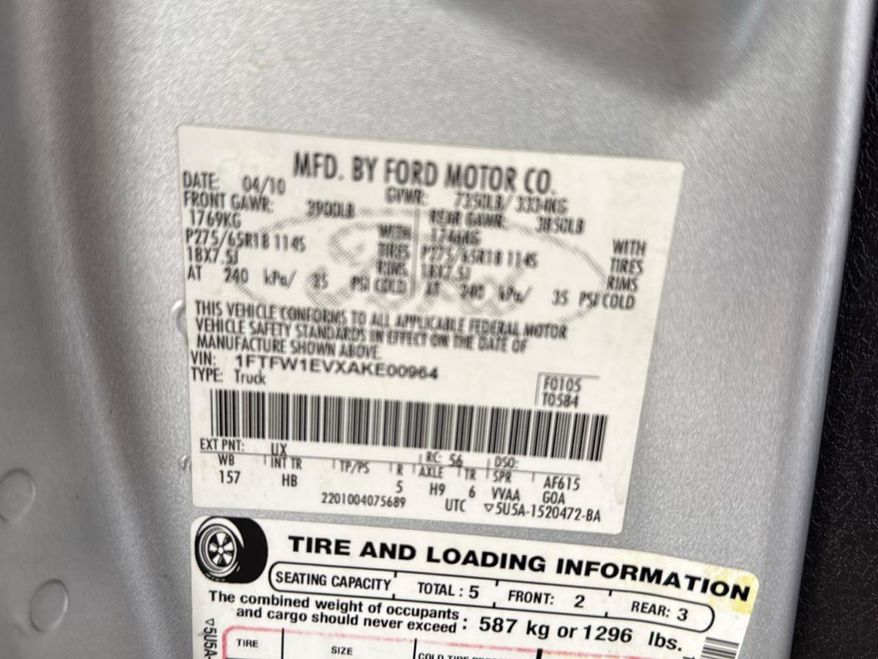 Used 2010 Ford F150 Lariat AWD/4WD image 61