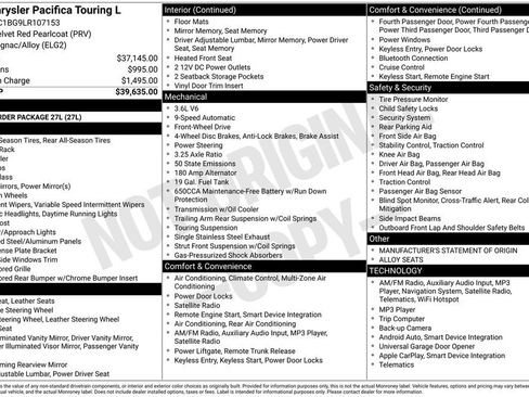 Used 2020 Chrysler Pacifica Touring-L image 4