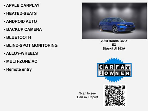 Used 2023 Honda Civic EX image 7