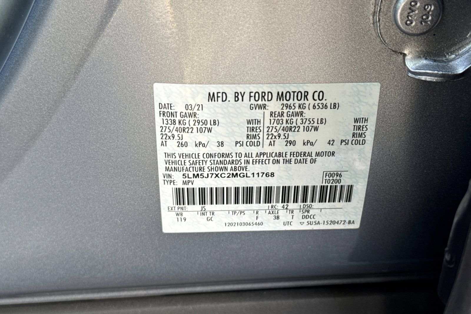 Used 2021 Lincoln Aviator Reserve w/ Equipment Group 202A AWD/4WD image 30