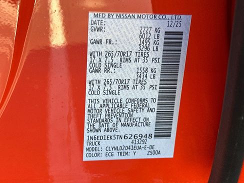 New 2026 Nissan Frontier PRO-4X w/ Pro Premium Package image 35