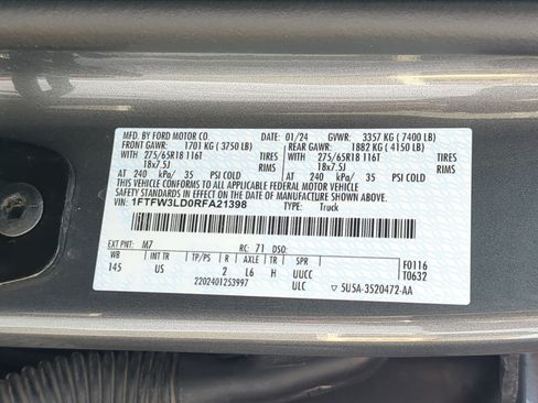 Used 2024 Ford F150 XLT w/ Equipment Group 302A MID AWD/4WD image 36