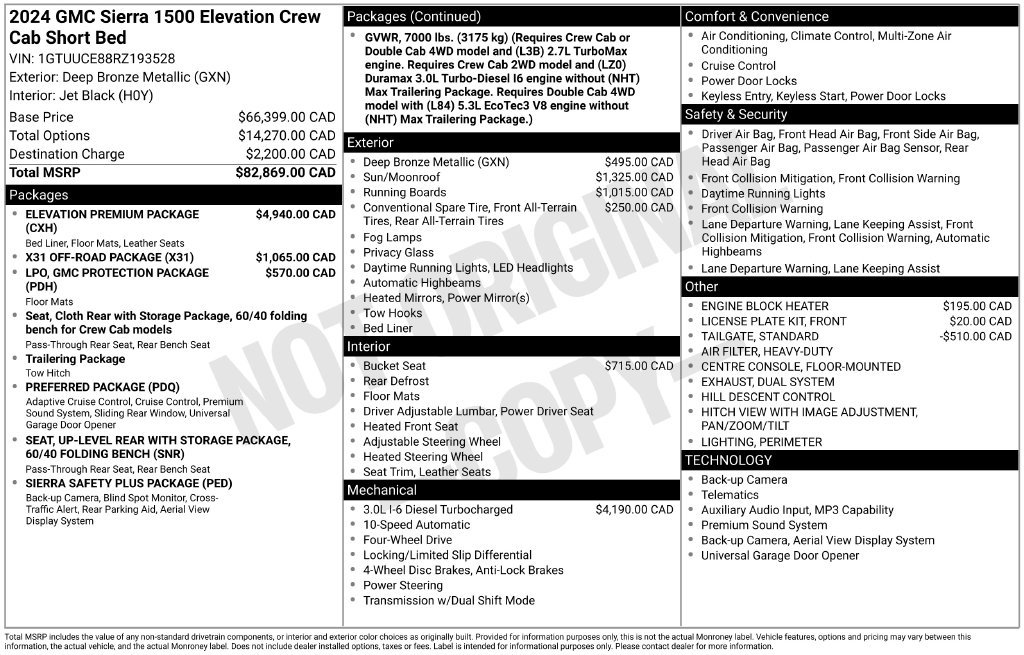 Used 2024 GMC Sierra 1500 Elevation w/ Elevation Premium Package AWD/4WD image 25