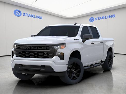 New 2026 Chevrolet Silverado 1500 Custom w/ Turbomax Blackout Package RWD image 2