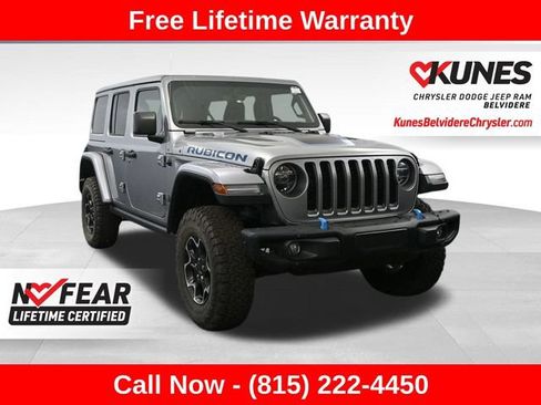 Used 2021 Jeep Wrangler Unlimited Rubicon 4xe w/ Steel Bumper Group AWD/4WD image 1
