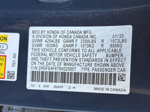 Used 2025 Honda Civic Sport image 31