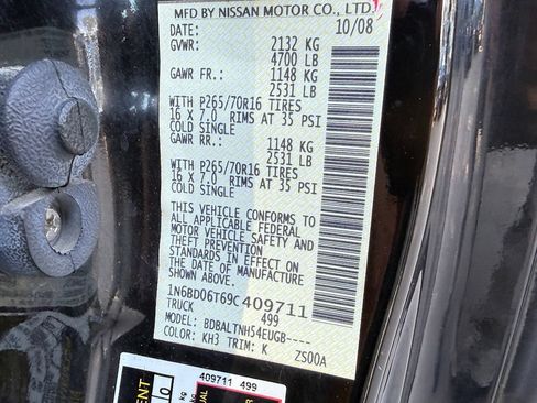 Used 2009 Nissan Frontier SE w/ Power Pkg RWD image 24