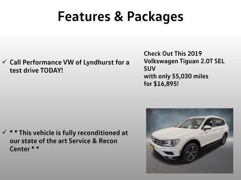 Used 2019 Volkswagen Tiguan SEL w/ 3rd Row Seat Package image 4