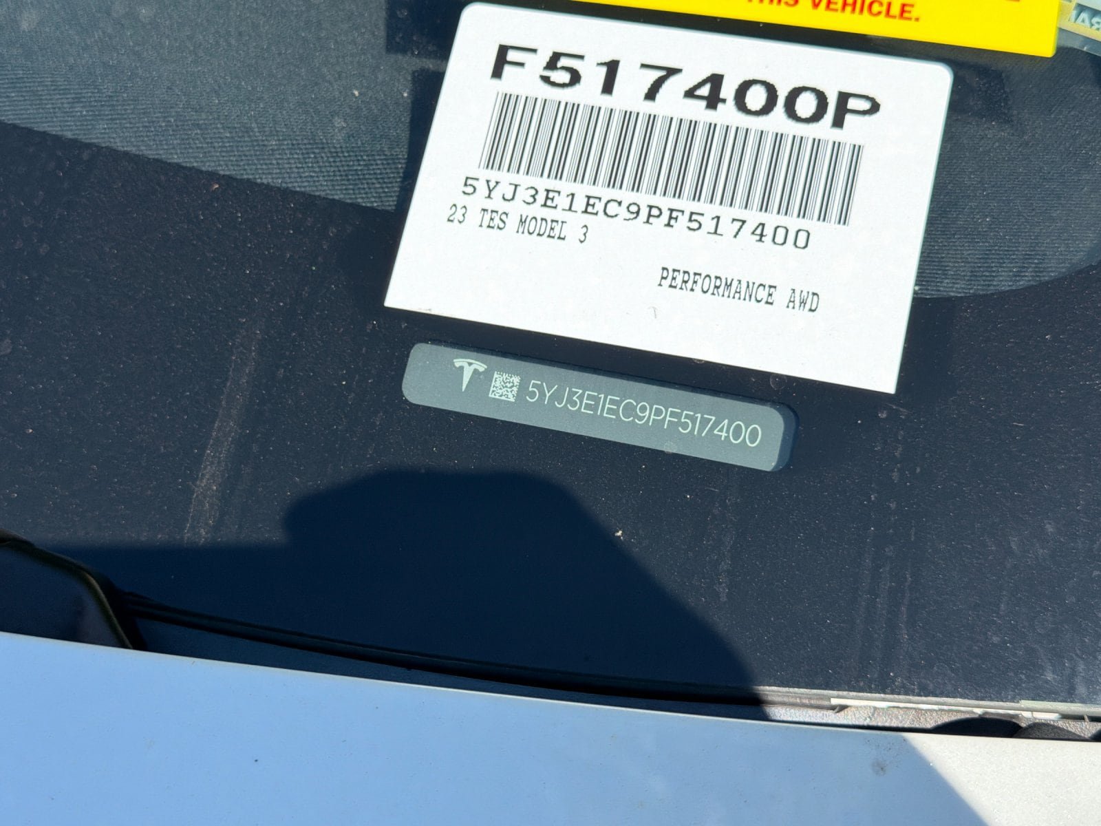 Used 2023 Tesla Model 3 Performance AWD/4WD image 2