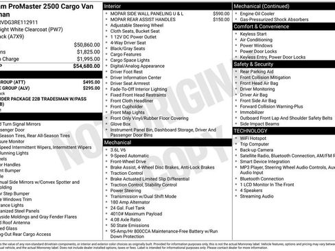 Used 2024 RAM ProMaster 2500 w/ Power Group FWD image 6