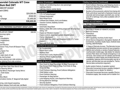 Used 2023 Chevrolet Colorado W/T RWD image 17