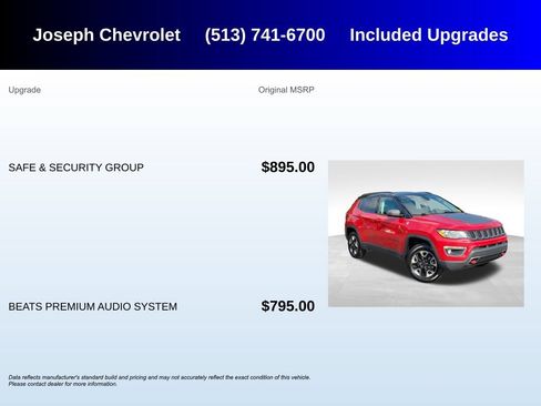 Used 2018 Jeep Compass Trailhawk w/ Safe & Security Group AWD/4WD image 5