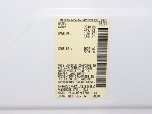 Used 2019 Nissan Leaf SV image 37