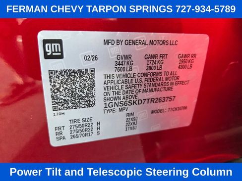 New 2026 Chevrolet Tahoe Premier AWD/4WD image 22