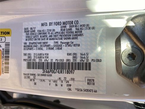 Certified 2018 Ford Fusion S image 20