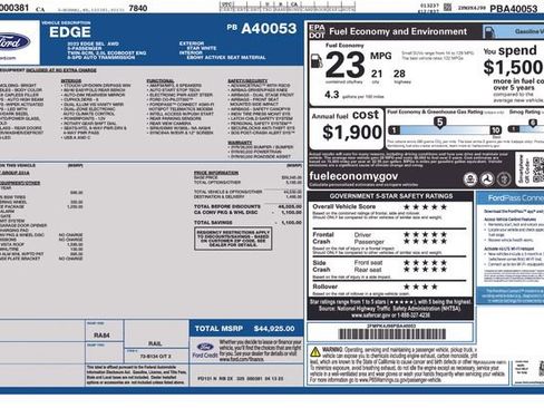 New 2023 Ford Edge SEL w/ Convenience Package image 15