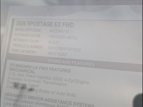 New 2026 Kia Sportage EX image 14