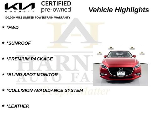 Used 2017 MAZDA MAZDA3 Grand Touring w/ Premium Equipment Package FWD image 9
