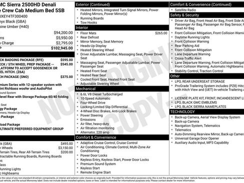 New 2026 GMC Sierra 2500 Denali Ultimate w/ LPO, Black Badging Package AWD/4WD image 10