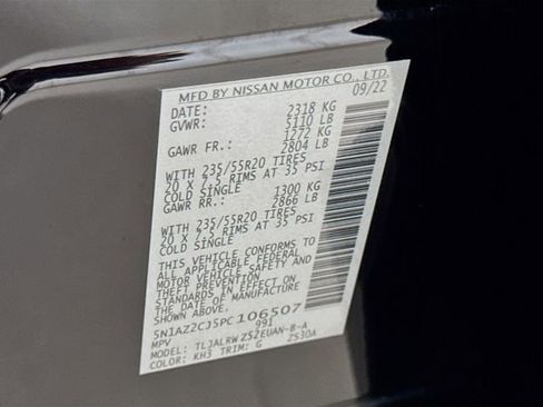 Used 2023 Nissan Murano SL w/ SL Moonroof Package FWD image 32
