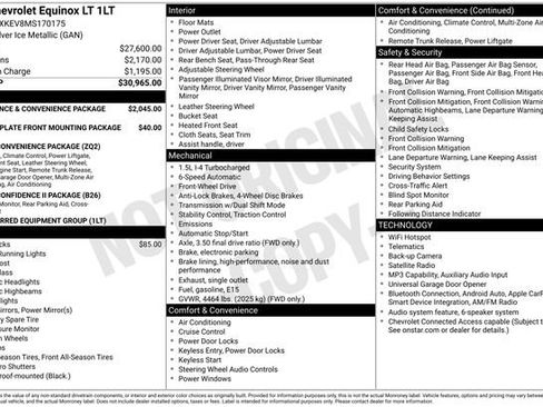 Certified 2021 Chevrolet Equinox LT FWD image 11
